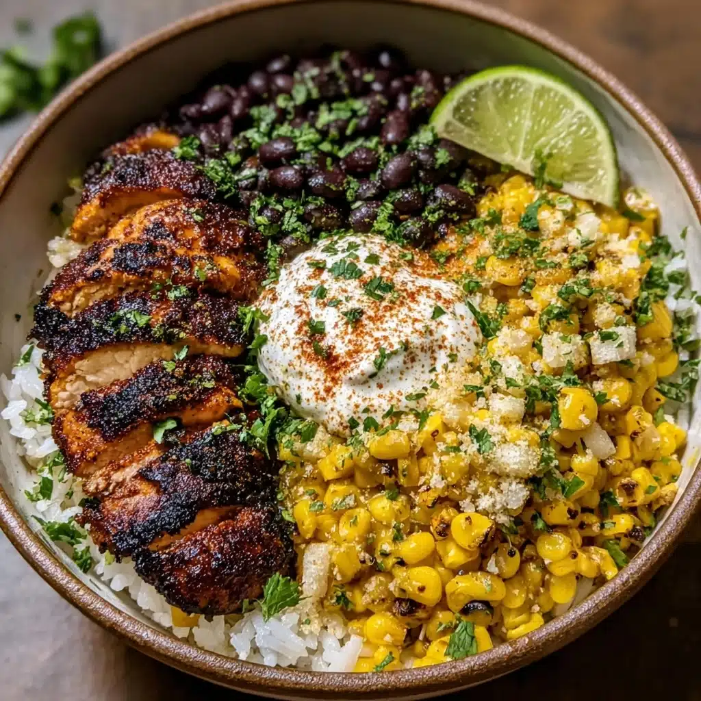Street Corn Chicken Rice Bowl Recipe - Recipe Image