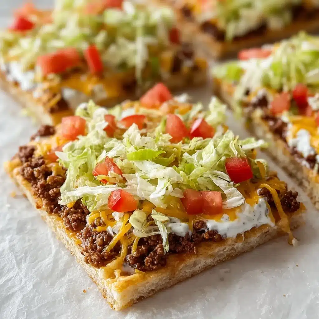 Easy Crescent Roll Taco Pizza Recipe - Recipe Image