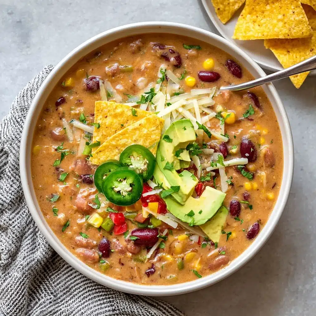 Crockpot Vegetarian Tortilla Soup Recipe