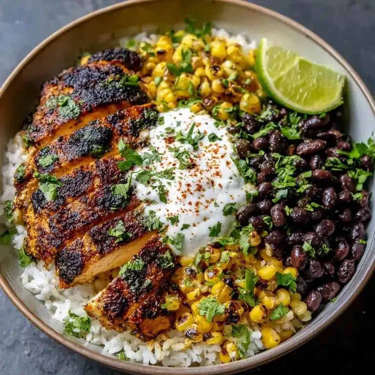 Street Corn Chicken Rice Bowl Recipe