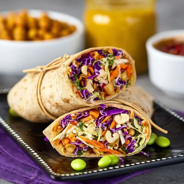 Thai Peanut Chicken Wraps Recipe