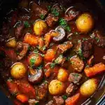 Slow Cooker Beef Bourguignon Recipe