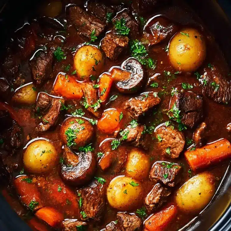Slow Cooker Beef Bourguignon Recipe