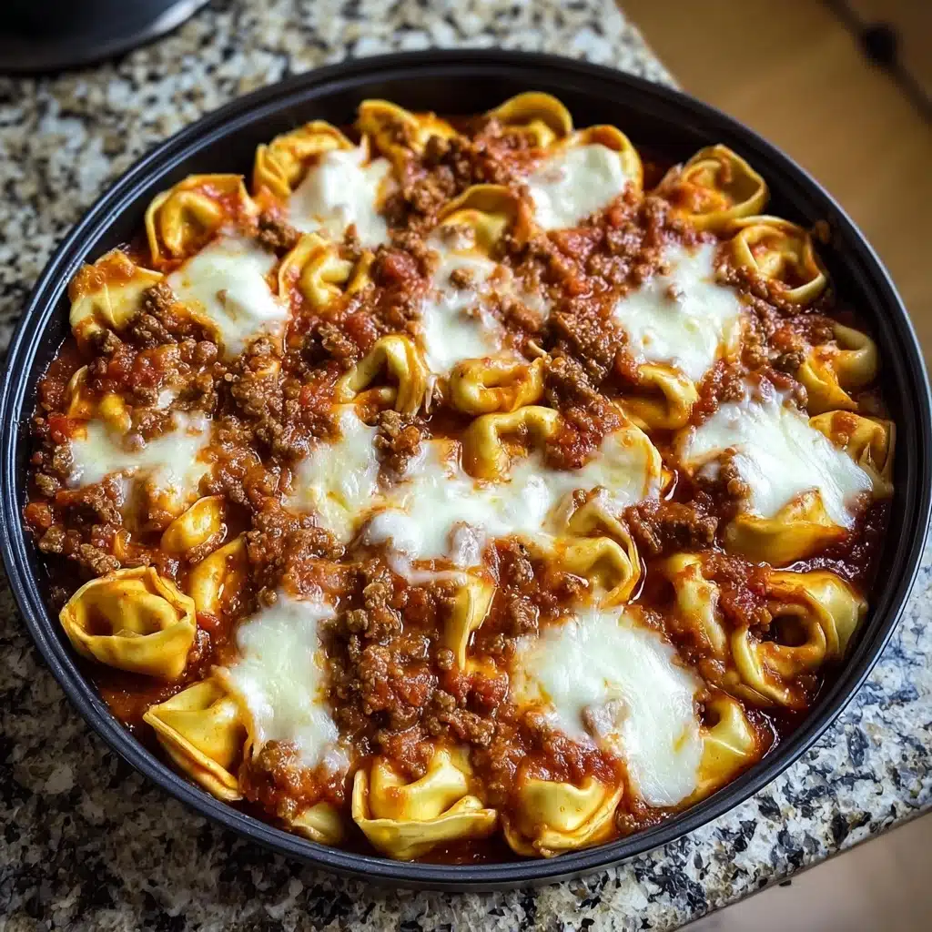 Cheesy Beef Tortellini Bake Recipe - Recipe Image