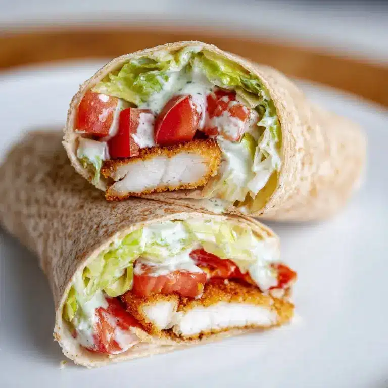 Crispy Chicken Ranch Wraps Recipe