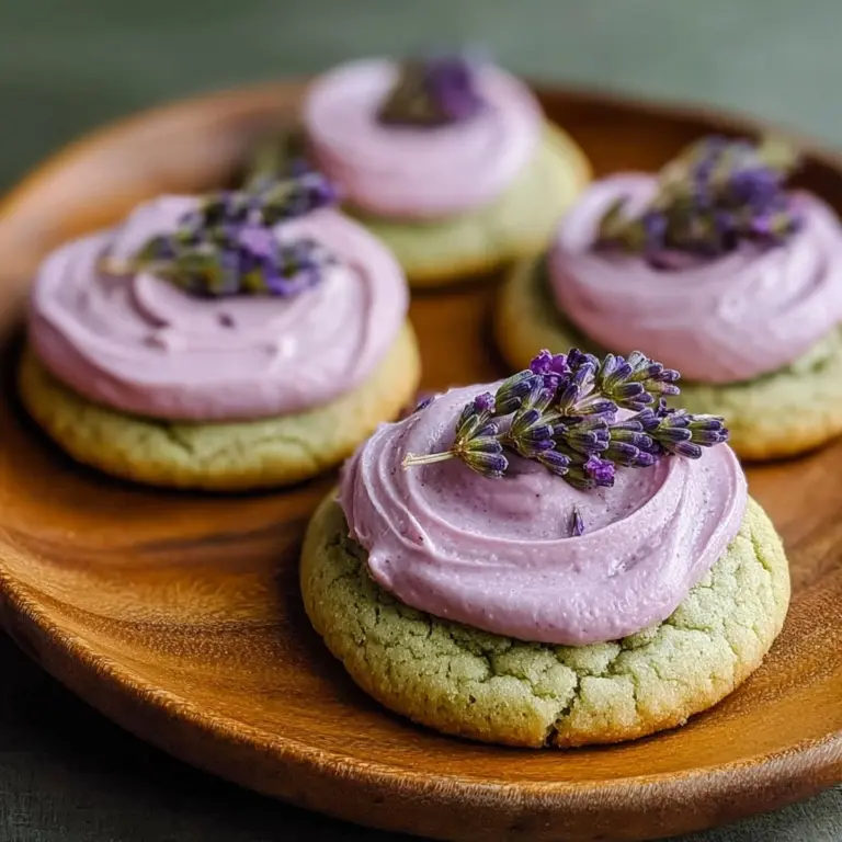 Dreamy Matcha Lavender Sugar Cookies Recipe