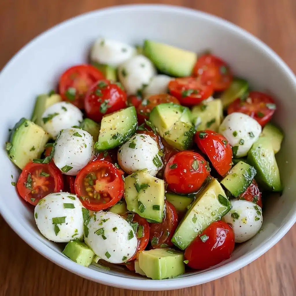 Easy Cucumber Mozzarella Salad