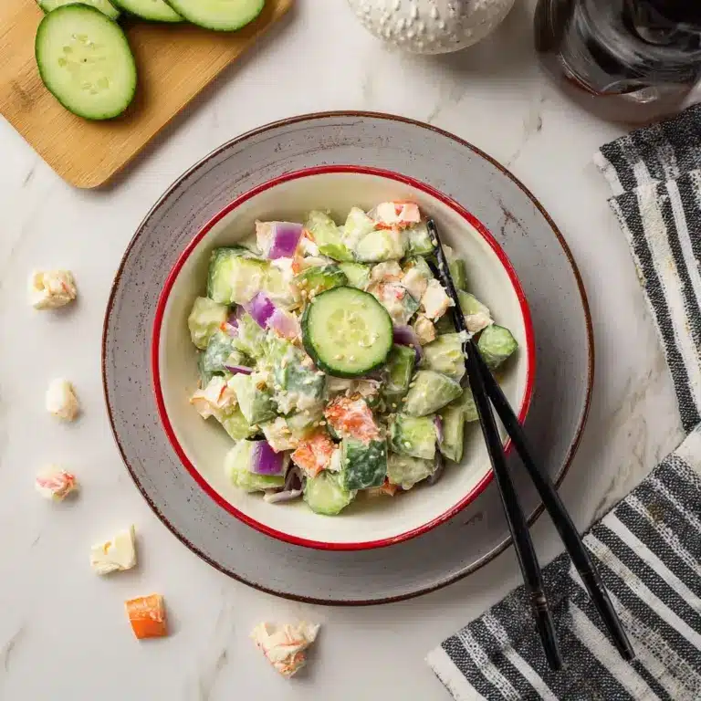 Easy California Roll Cucumber Salad Recipe