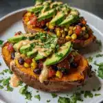 Stuffed Sweet Potato with Avocado Recipe