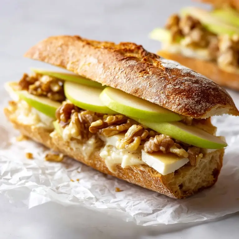 Apple Brie Baguette Sandwiches Recipe