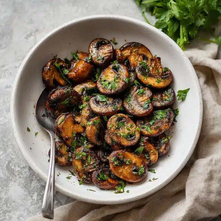 Air Fryer Mushrooms Recipe