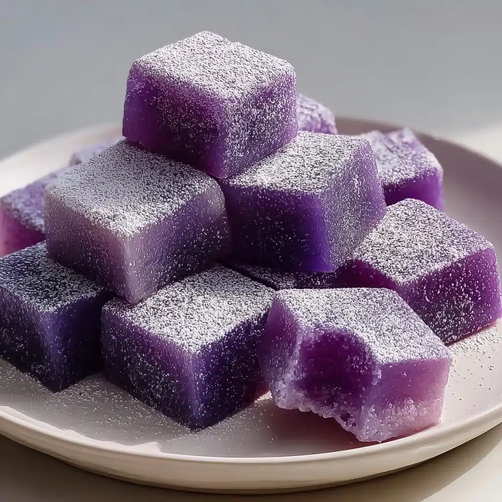 Hawaiian Butter Mochi with Ube Recipe - Recipe Image