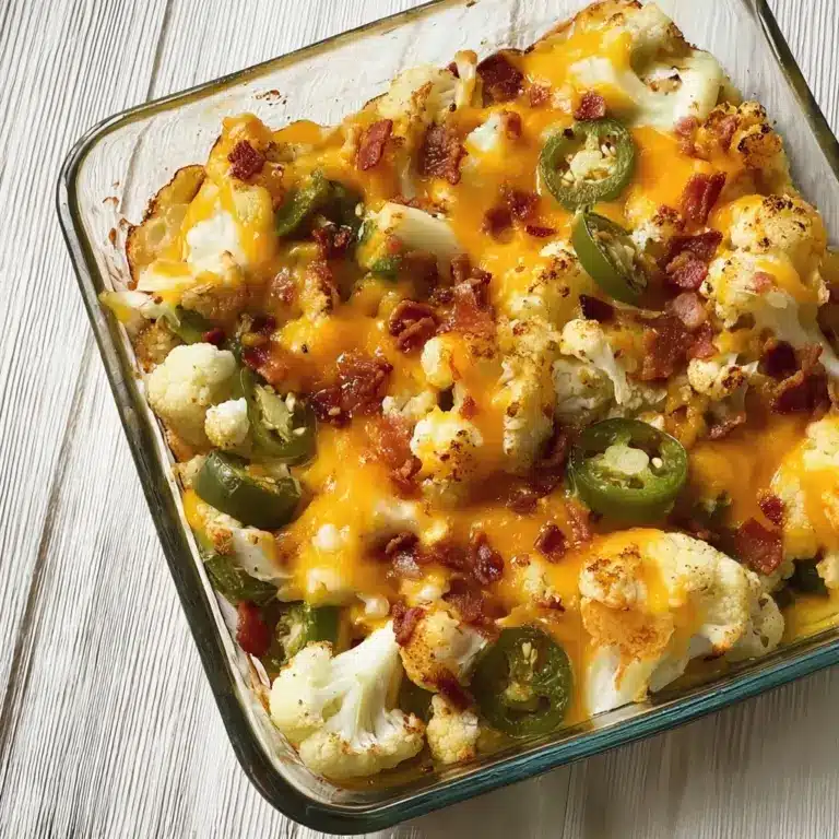 Tasty Jalapeno Popper Cauliflower Casserole Recipe