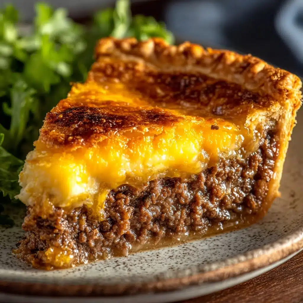 Ultimate Homemade Cheeseburger Pie Recipe - Recipe Image