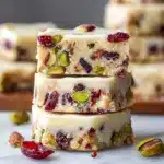 Cranberry Pistachio Shortbread Cookies Recipe