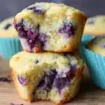 Almond Flour Lemon Blueberry Muffins Recipe