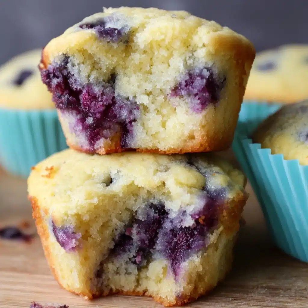 Almond Flour Lemon Blueberry Muffins Recipe