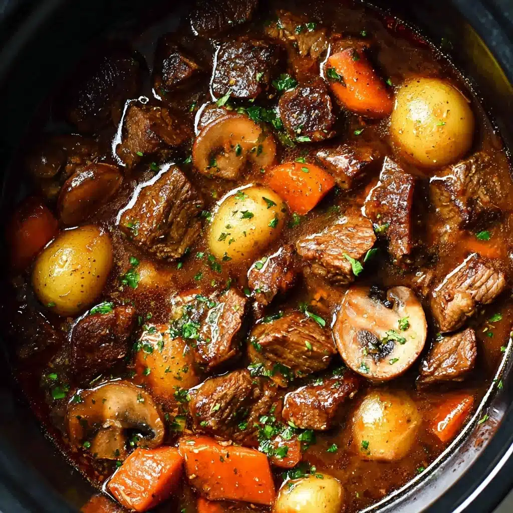 Slow Cooker Beef Bourguignon Recipe - Recipe Image