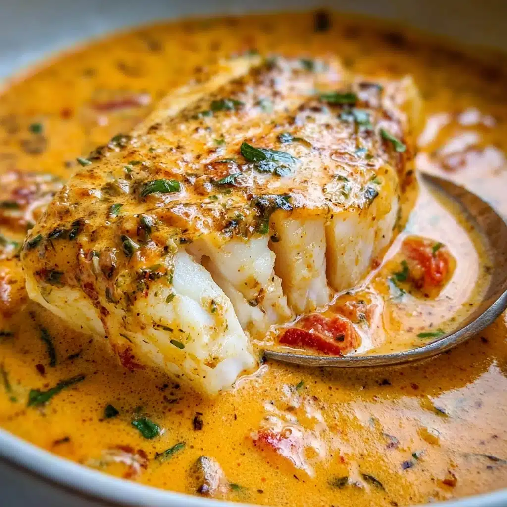 Tilapia in Roasted Pepper Sauce