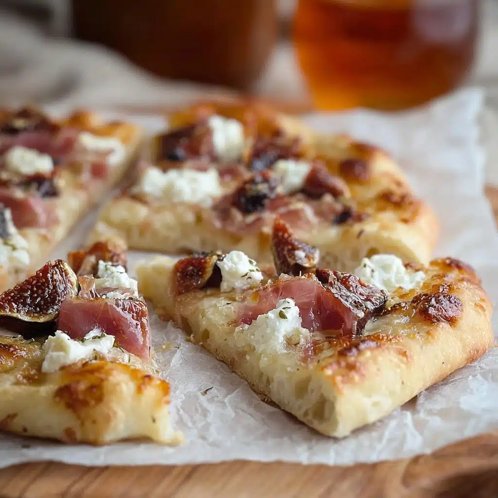 am Pizza with Goat Cheese and Prosciutto  - Recipe Image