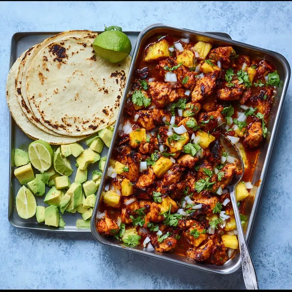 One Pan Chicken & Pineapple Tacos Recipe - Recipe Image