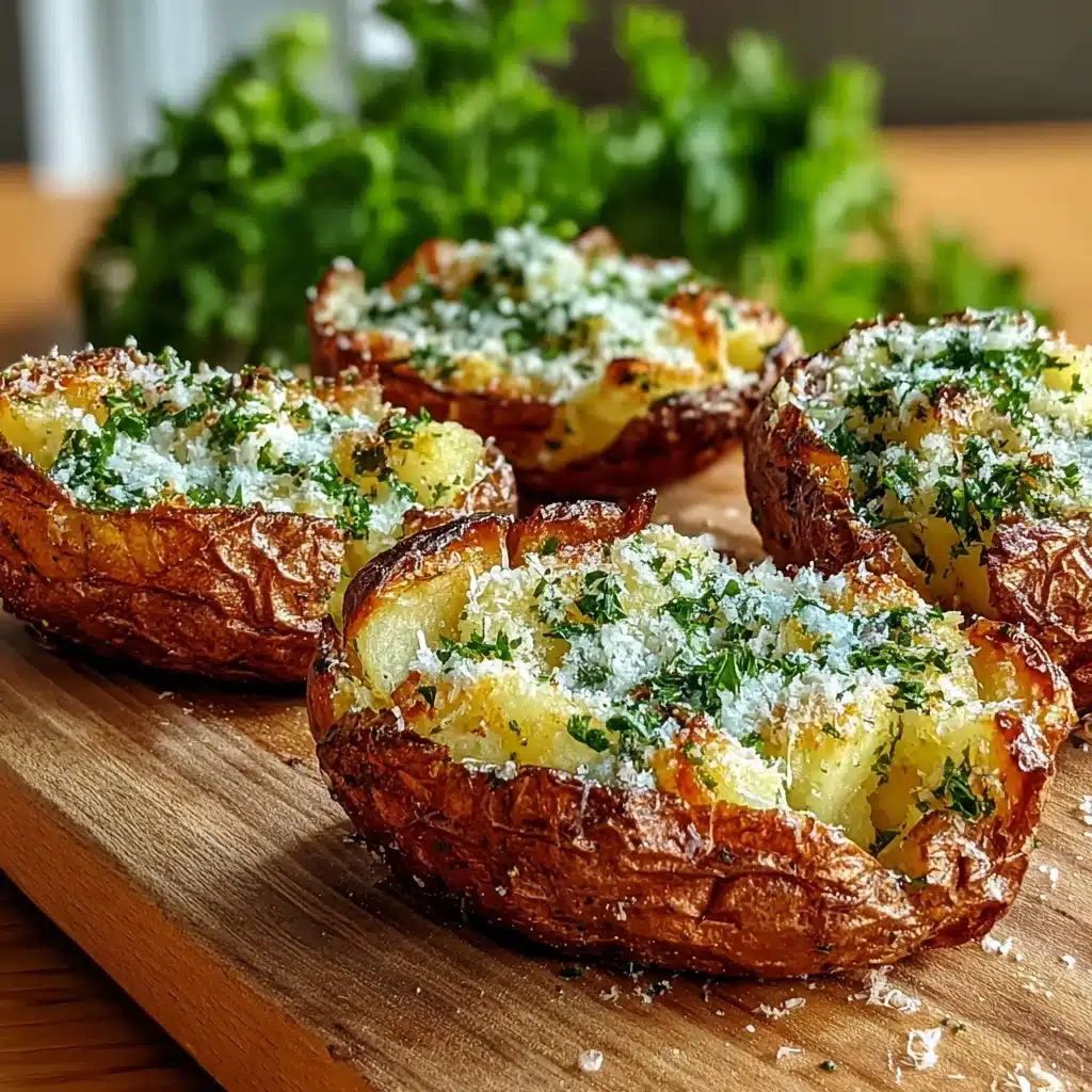 Garlic Herb Roasted Potato Skins Recipe - Recipe Image