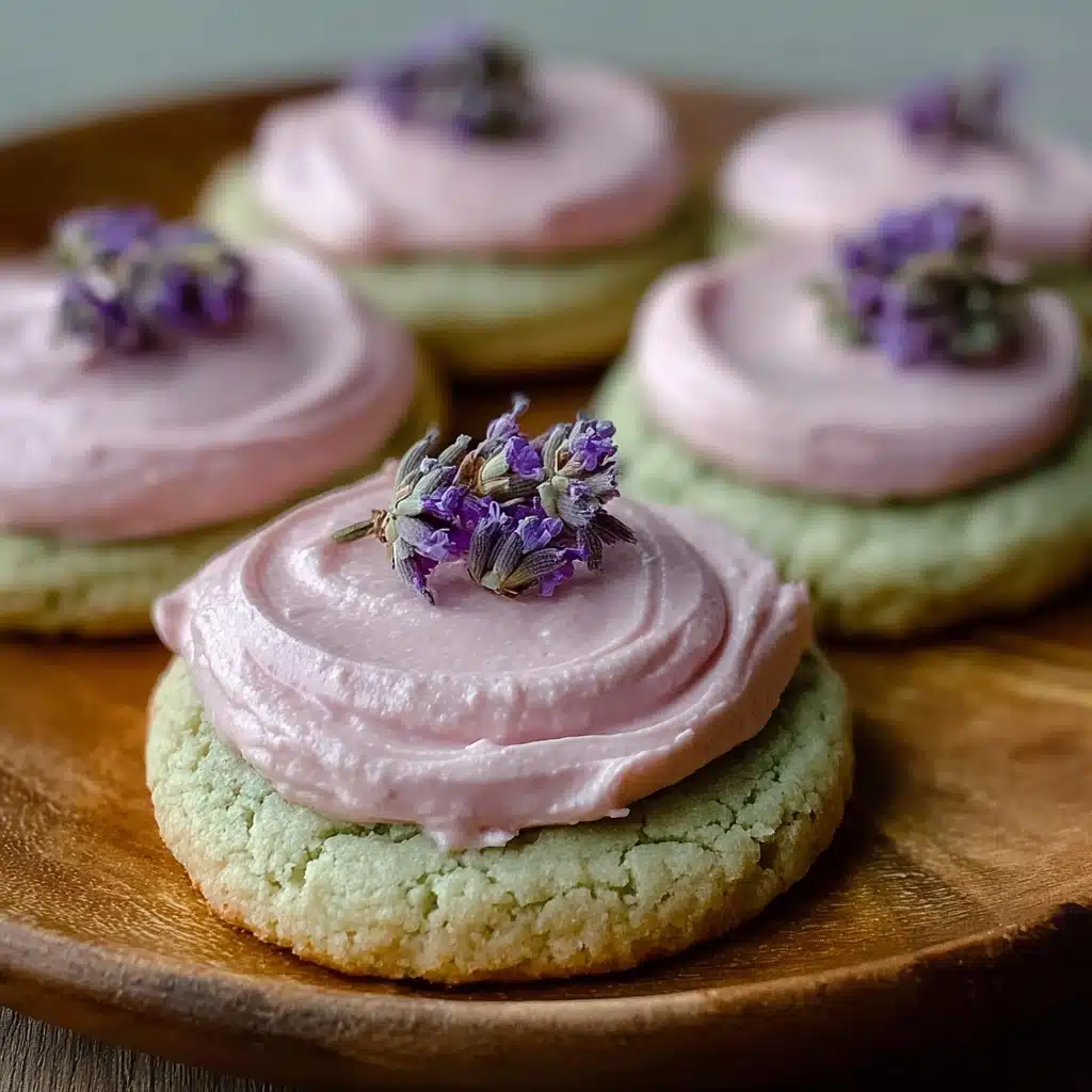Dreamy Matcha Lavender Sugar Cookies Recipe - Recipe Image