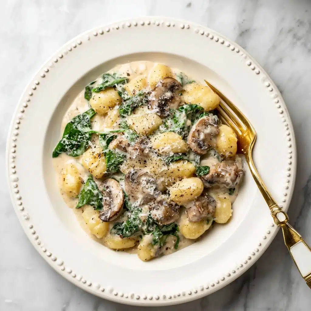 Creamy Mushroom Gnocchi Recipe - Recipe Image