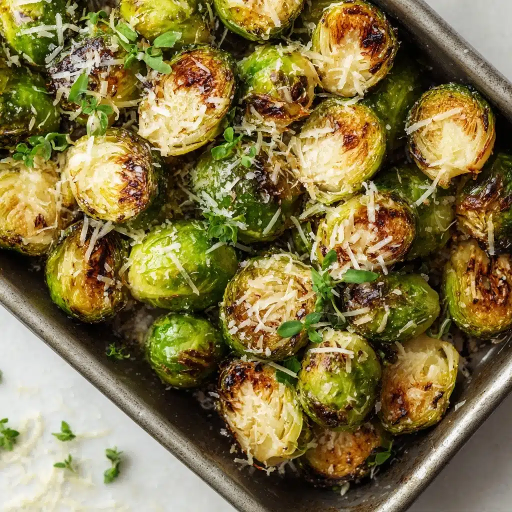 Air Fryer Brussels Sprouts with Parmesan Recipe - Recipe Image
