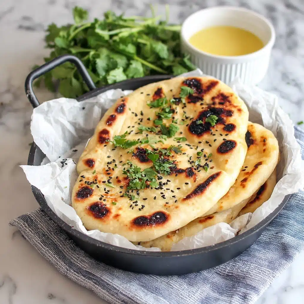 Cottage Cheese Garlic Naan Recipe - Recipe Image