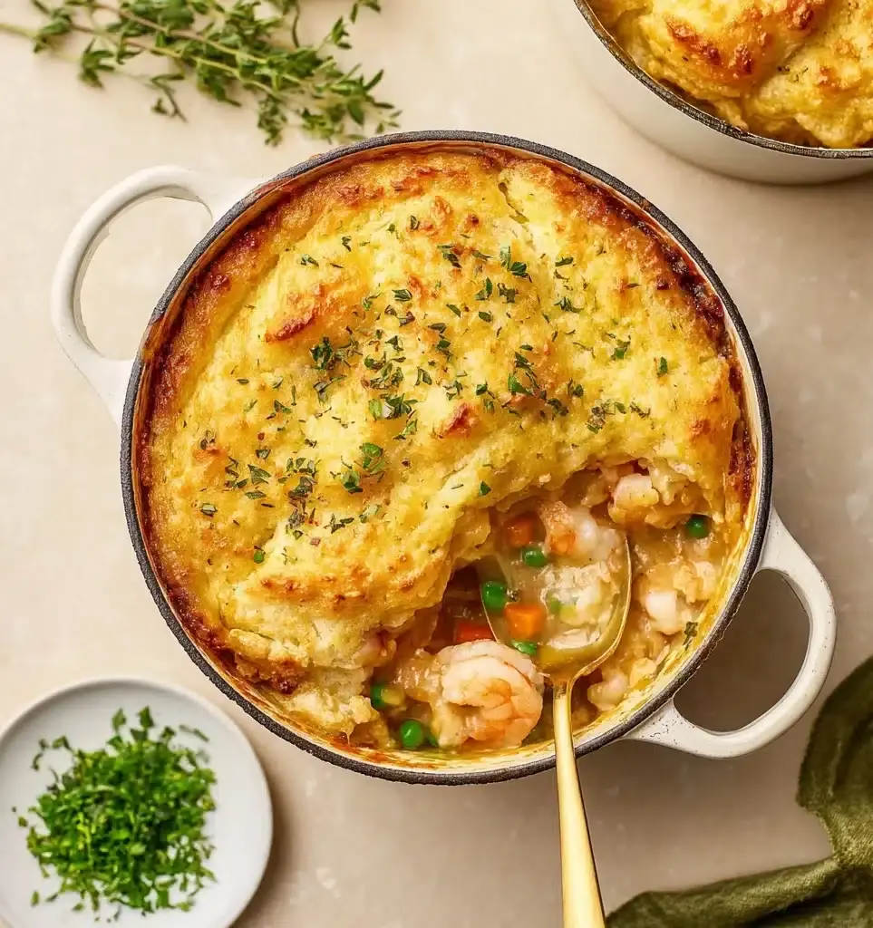Cheddar Bay Biscuit Seafood Pot Pie Recipe