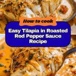 Tilapia in Roasted Pepper Sauce
