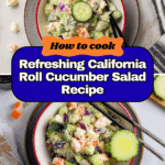 Easy California Roll Cucumber Salad Recipe