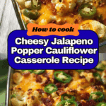 Tasty Jalapeno Popper Cauliflower Casserole Recipe