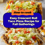 Easy Crescent Roll Taco Pizza Recipe