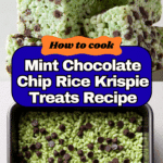 Mint Chocolate Chip Rice Krispie Treats Recipe