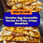 Cheddar Egg Quesadilla Recipe