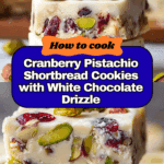 Cranberry Pistachio Shortbread Cookies Recipe