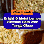 Lemon Zucchini Bars with Glaze Recipe