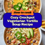 Crockpot Vegetarian Tortilla Soup Recipe