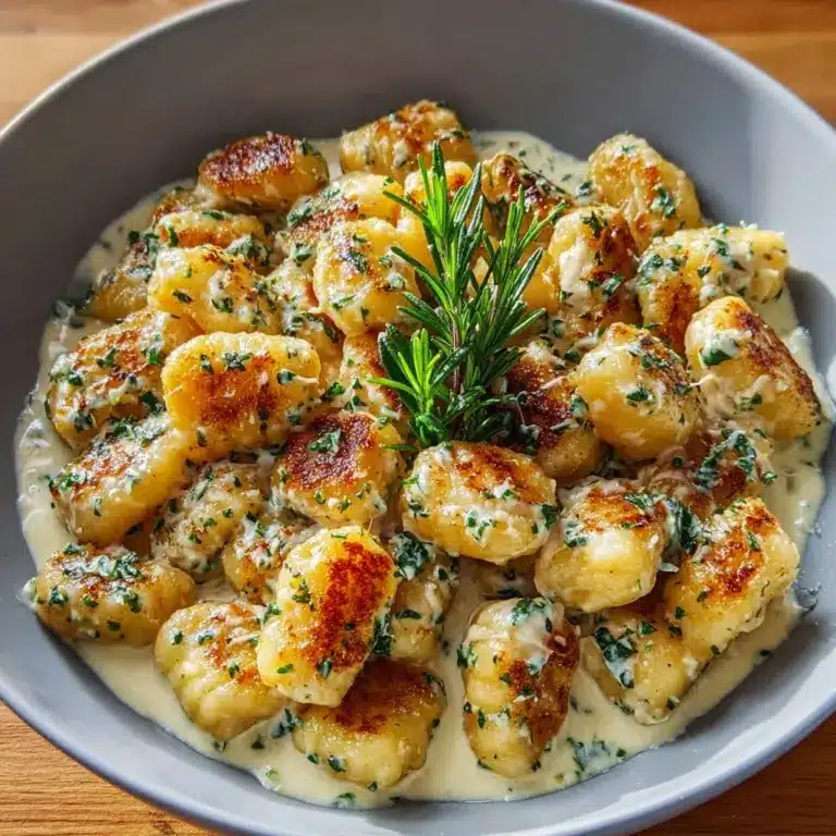 Millionaire Gnocchi with Creamy Sauce Recipe