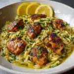 One-Pot Lemon Garlic Chicken Orzo Recipe