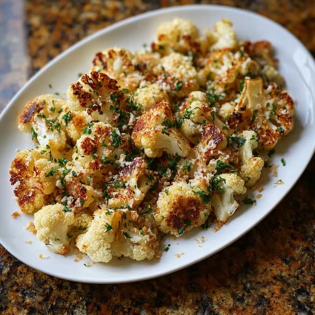 Garlic Butter Roasted Cauliflower Recipe