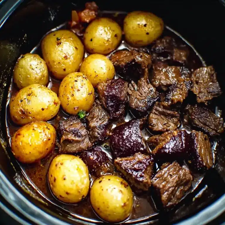 crockpot garlic butter beef bites Recipe