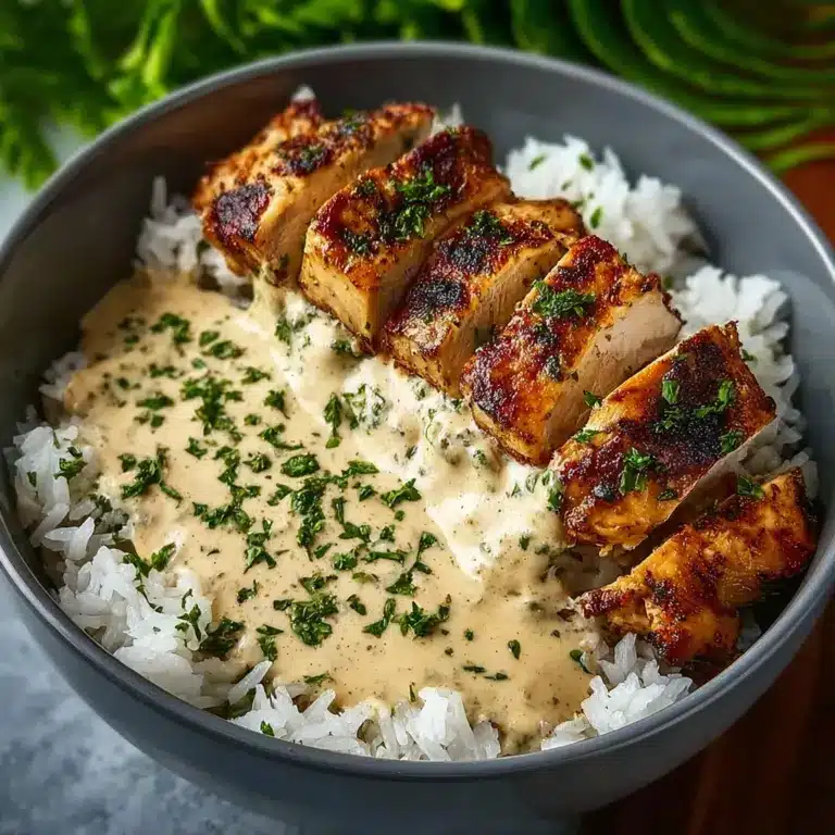 Creamy Garlic Chicken Bowls Recipe