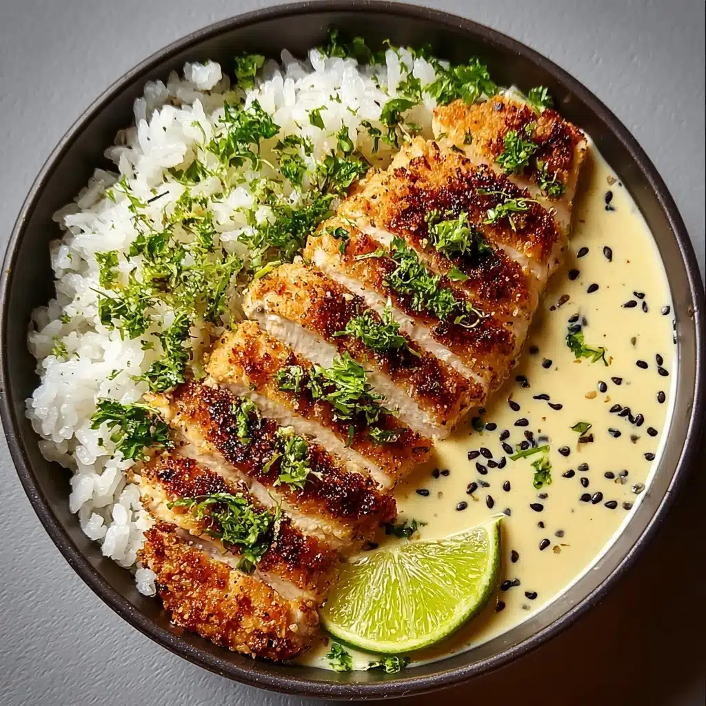 Creamy Garlic Chicken Bowls Recipe - Recipe Image