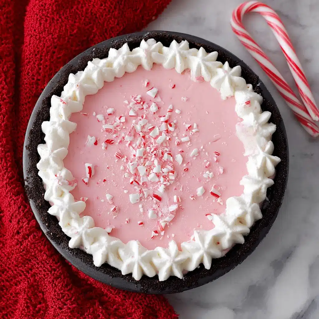 No Bake Christmas Peppermint Pie Recipe