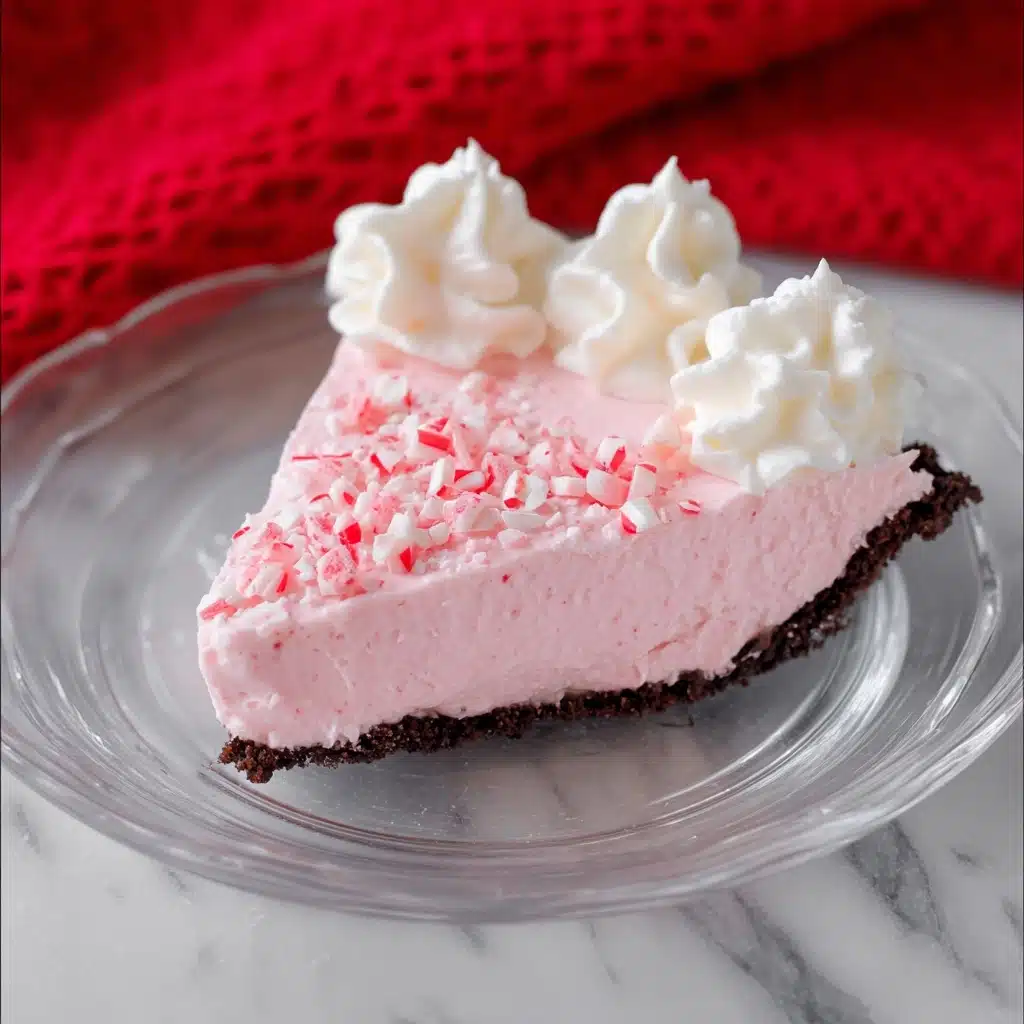 No Bake Christmas Peppermint Pie Recipe - Recipe Image