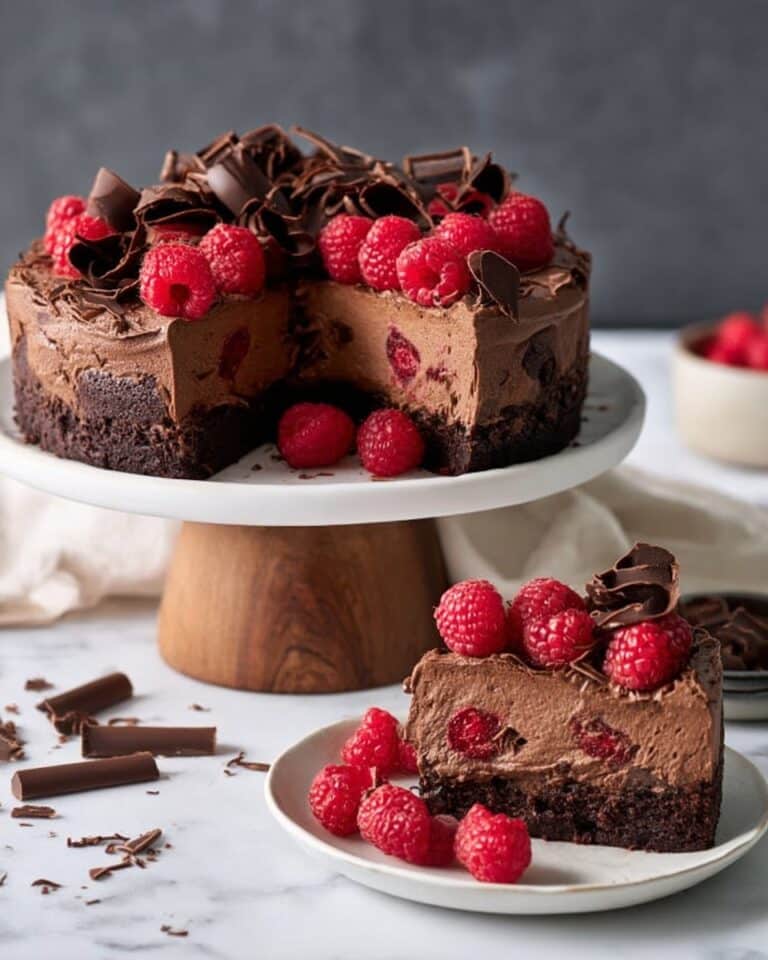 Dark Chocolate Raspberry Cheesecake Recipe