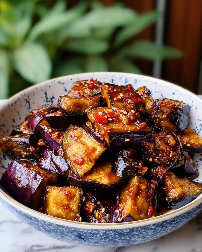 Sticky Garlic Eggplant Recipe
